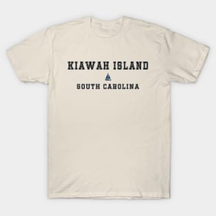 Kiawah Island Resort in South Carolina - Lettering with a Sailboat Decal T-Shirt